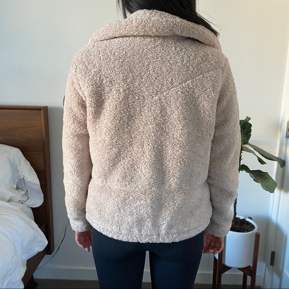 Lucky Brand Tan Teddy Zip Up Jacket - Size XS - Picture 6 of 15